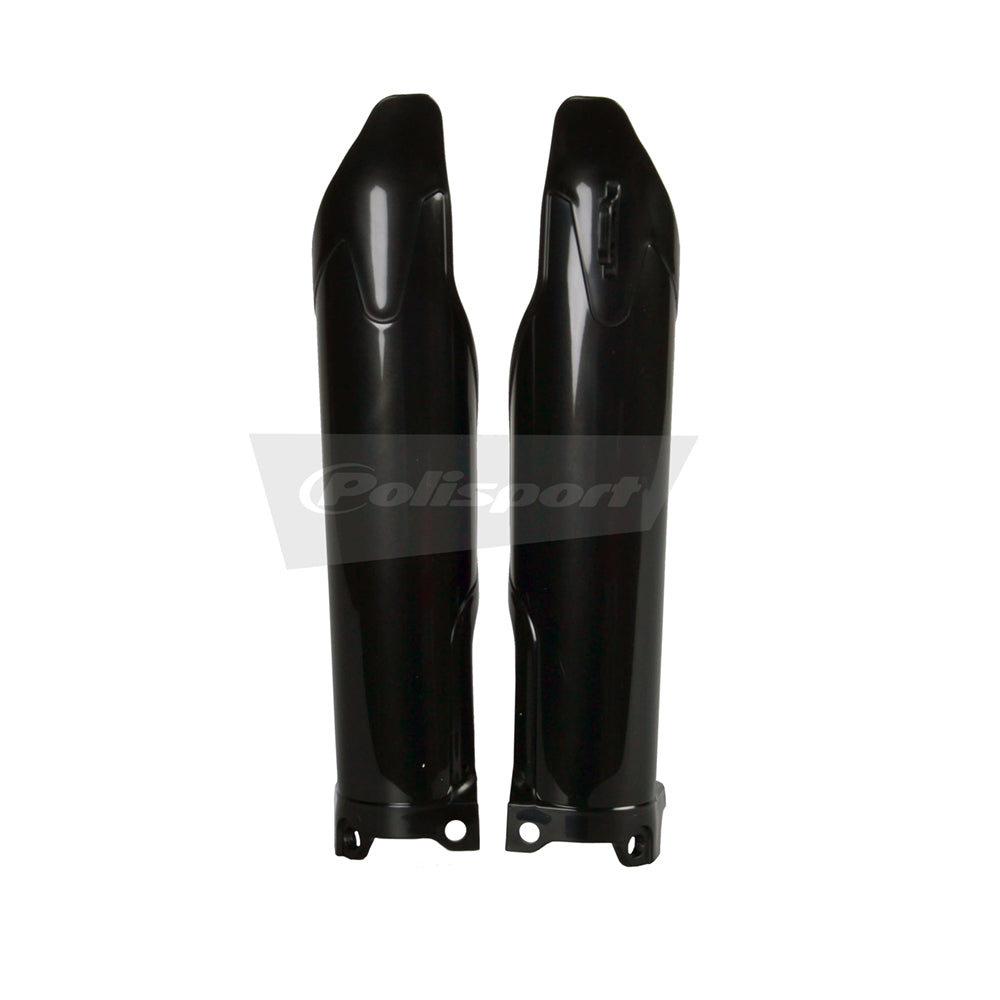 Polisport Plastic Lower Fork Guards For Kawasaki KX 450F (2016 Design) 2009-2018 OEM Color Black